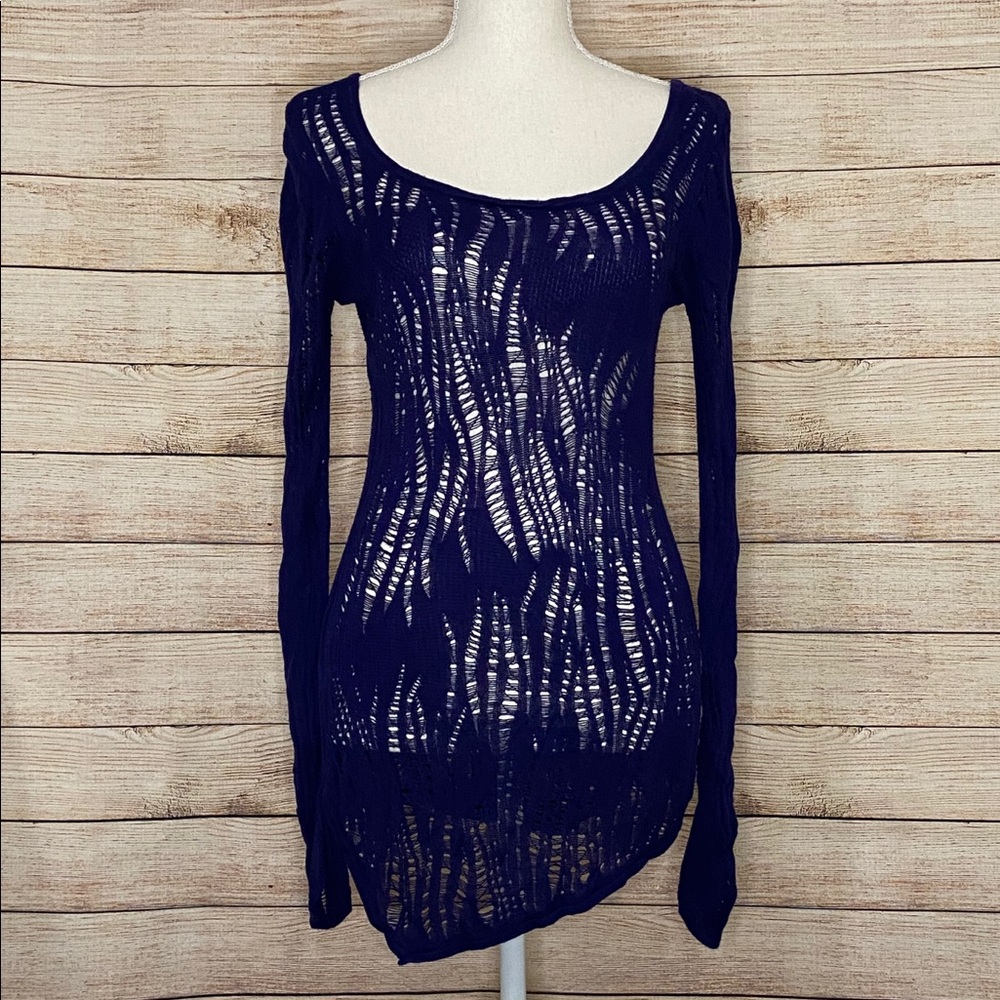 Express Dark Purple Top Size Medium